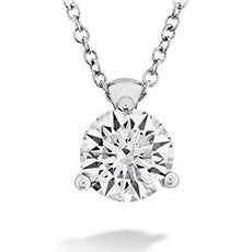 1/2CT HEARTS ON FIRE DIAMOND SOLITAIRE PENDANT - HEARTS ON FIRE