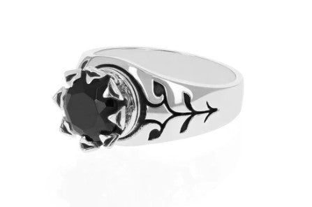 KING BABY CROWNED ONYX RING - KING BABY