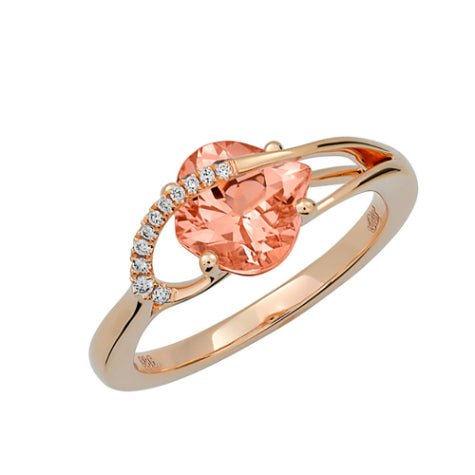 Chatham 14k Rose Gold Sapphire & Diamond Ring - Chatham