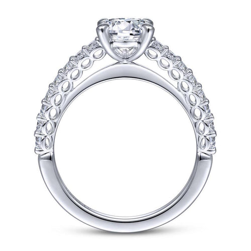 Gabriel & Co. 14k White Gold Classic Straight Engagement Ring - Gabriel & Co.