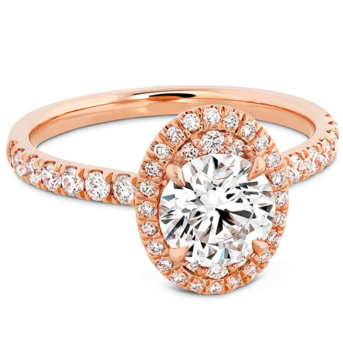 Hearts on Fire Juliette Oval Halo Diamond Engagement Ring - Hearts on Fire