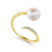 Gabriel & Co. 14k Yellow Gold Grace Pearl & Diamond Ring - Gabriel & Co. Fashion