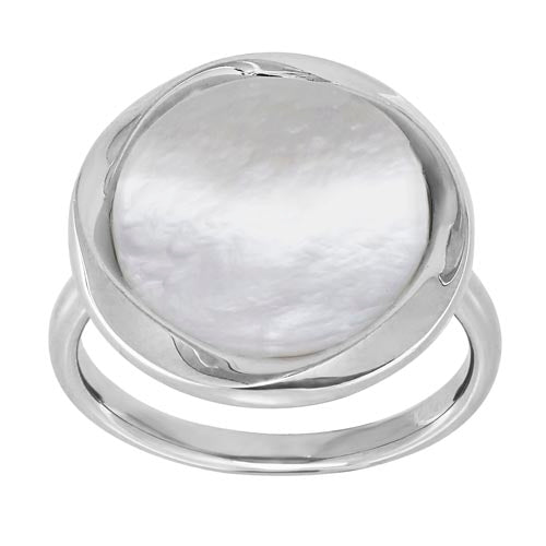 Honora Sterling Silver White Pearl Ring - Honora