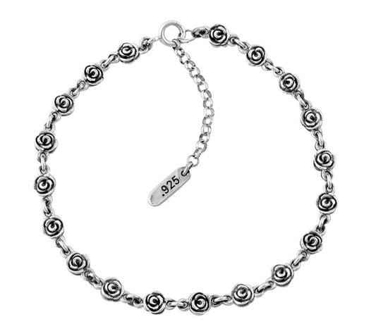 KING BABY MINI ROSE MOTIF ANKLET AND EXTENSION CHAIN - KING BABY