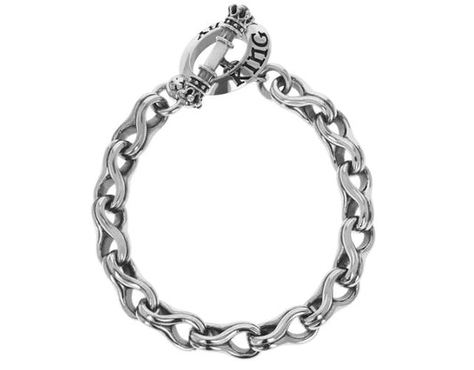 KING BABY LARGE TWISTED EIGHT LINK BRACELET - KING BABY