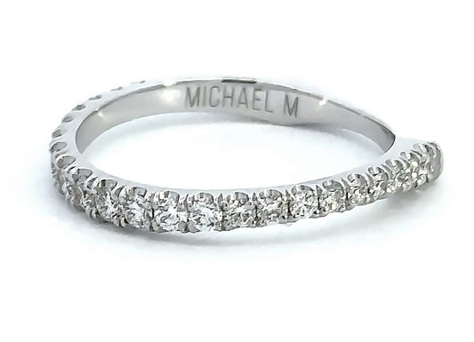 DIAMOND WEDDING BAND-WOMENS (ANNV/WRAP) - MICHAEL M