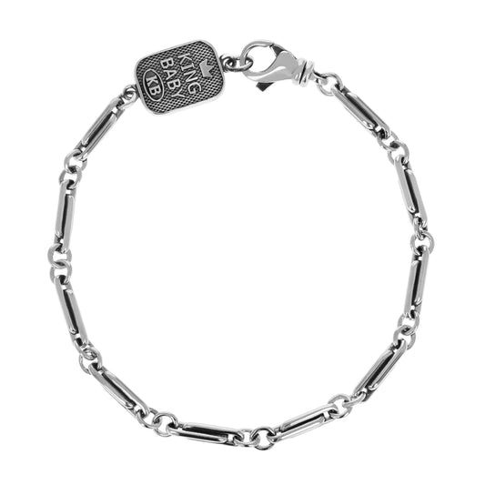 KING BABY SMALL PAPERCLIP LINK BRACELET - KING BABY