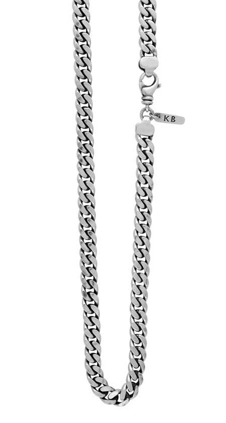 KING BABY LARGE FLAT CURB LINK CHAIN NECKLACE - KING BABY