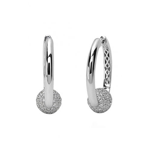 Charles Krypell 18k White Gold Diamond Earrings - Charles Krypell