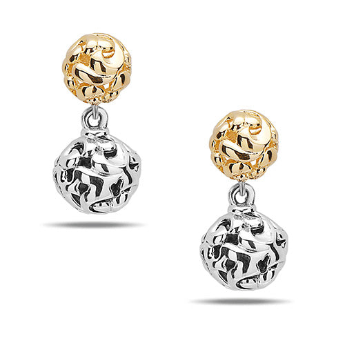 Charles Krypell Silver Collection Ivy Bead Micron Drop Earrings - Charles Krypell
