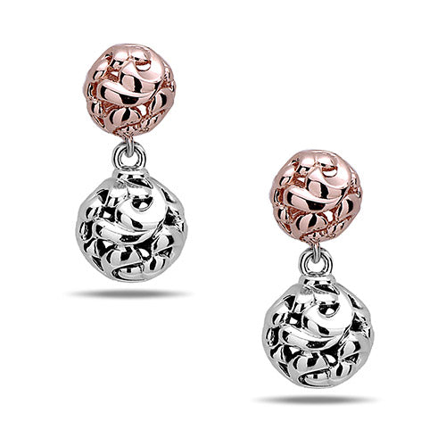 Charles Krypell Silver Collection Ivy Bead Micron Drop Earrings - Charles Krypell