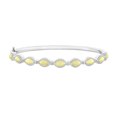 Charles Krypell Silver Collection 18k Yellow Gold Nine Yellow Gold Marquee Station Bracelet - Charles Krypell
