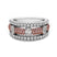 Charles Krypell Pastel Collection 18k White Gold White Pink Diamond Anniversary Band - Charles Krypell