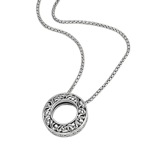 Charles Krypell Silver Collection Open Circle Pendant - Charles Krypell