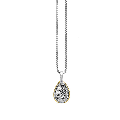 Charles Krypell Silver Collection Gold Halo Ivy Pendant - Charles Krypell