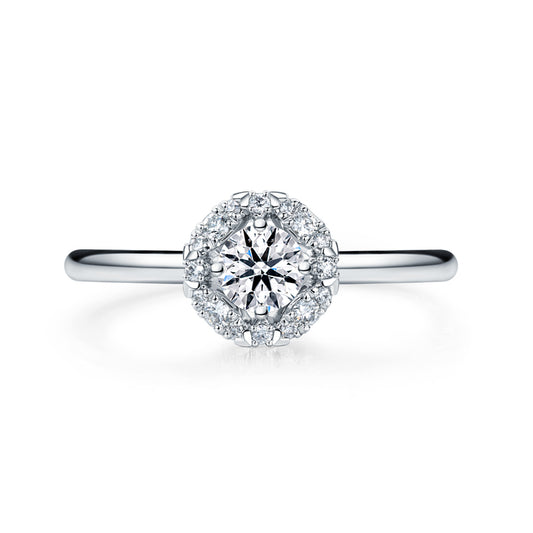 Hearts on Fire Aerial Marquise Halo Diamond Engagement Ring - Hearts on Fire