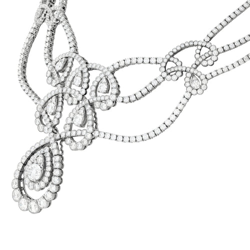 Hearts on Fire Aerial Regal Scroll Diamond Necklace - Hearts on Fire