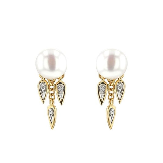 Honora 14k Yellow Gold Diamond Drop Earrings - Honora