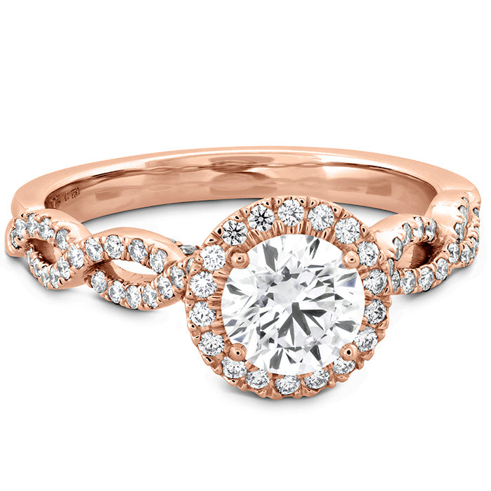 Hearts on Fire Destiny Lace HOF Halo Engagement Ring - Dia Intensive - Hearts on Fire