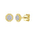 Gabriel & Co. 14k Yellow Gold Contemporary Diamond Stud Earrings - Gabriel & Co. Fashion