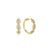 Gabriel & Co. 14k Yellow Gold Hampton Diamond Hoop Earrings - Gabriel & Co. Fashion