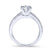 Gabriel & Co. 14k White Gold Contemporary Twisted Engagement Ring - Gabriel & Co.