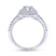Gabriel & Co. 14k White Gold Contemporary Double Halo Engagement Ring - Gabriel & Co.