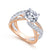Gabriel & Co. 14k Two Tone Gold Contemporary Free Form Engagement Ring - Gabriel & Co.