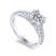 Gabriel & Co. 14k White Gold Entwined Halo Engagement Ring - Gabriel & Co.