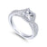 Gabriel & Co. 14k White Gold Entwined Criss Cross Engagement Ring - Gabriel & Co.