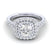 Gabriel & Co. 14k White Gold Entwined Double Halo Engagement Ring - Gabriel & Co.