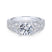 Gabriel & Co. 14k White Gold Entwined Straight Engagement Ring - Gabriel & Co.