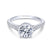 Gabriel & Co. 14k White Gold Infinity Straight Engagement Ring - Gabriel & Co.