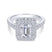 Gabriel & Co. 14k White Gold Rosette Double Halo Engagement Ring - Gabriel & Co.