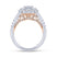 Gabriel & Co. 14k Two Tone Gold Embrace Double Halo Engagement Ring - Gabriel & Co.