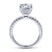 Gabriel & Co. 14k White Gold Contemporary Straight Engagement Ring - Gabriel & Co.