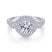 Gabriel & Co. 14k White Gold Art Deco Halo Engagement Ring - Gabriel & Co.