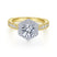 Gabriel & Co. 14k Two Tone Gold Art Deco Halo Engagement Ring - Gabriel & Co.