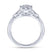 Gabriel & Co. 14k White Gold Art Deco Straight Engagement Ring - Gabriel & Co.