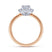 Gabriel & Co. 14k Two Tone Gold Starlight Halo Engagement Ring - Gabriel & Co.