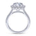 Gabriel & Co. 14k White Gold Contemporary Halo Engagement Ring - Gabriel & Co.