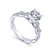 Gabriel & Co. 14k White Gold Contemporary Straight Diamond Engagement Ring - Gabriel & Co.