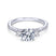 Gabriel & Co. 14k White Gold Contemporary 3 Stone Engagement Ring - Gabriel & Co.