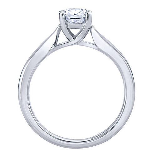 Gabriel & Co 14K White Gold Jamie Solitaire Diamond Engagement Ring - Gabriel & Co.