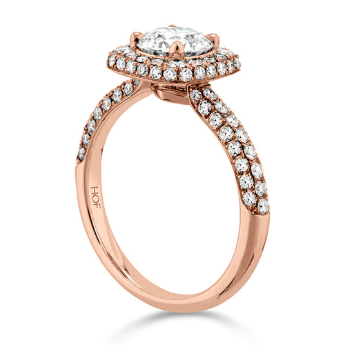 Hearts on Fire Euphoria Pave HOF Halo Engagement Ring - Hearts on Fire