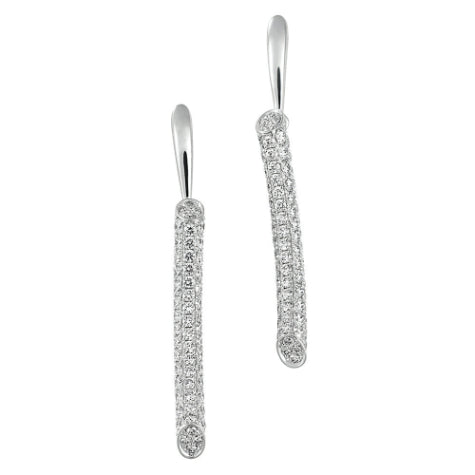 Chatham 14k White Gold Lab Grown Diamond Earrings - Chatham