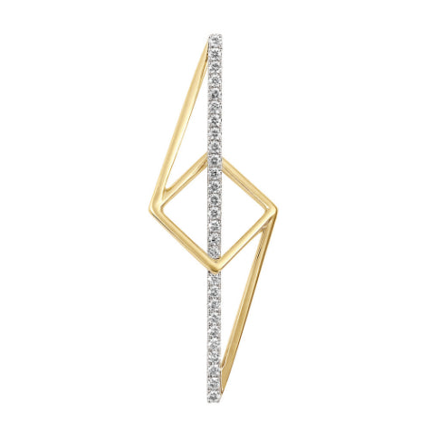 Chatham Two-Tone 14k Gold Lab Grown Diamond Pendant