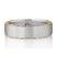 A. Jaffe Two Tone Straight Men's Band with A.JAFFE Iconic Quilts Trim - A. Jaffe