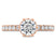 Hearts on Fire HOF Signature Bezel Basket Engagement Ring - Dia Band - Hearts on Fire