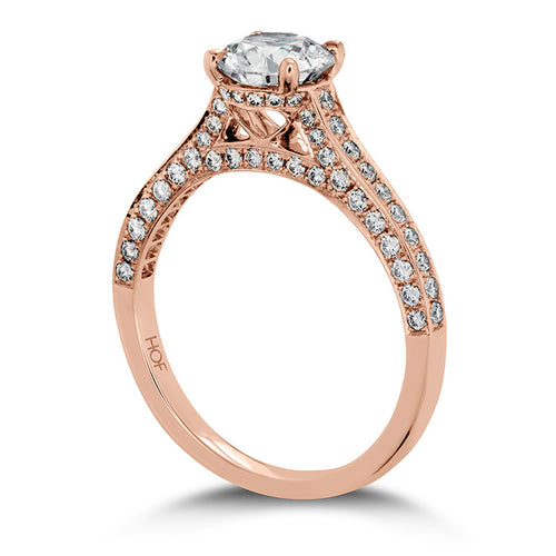 Hearts on Fire Illustrious Engagement Ring-Diamond Intensive Band - Hearts on Fire